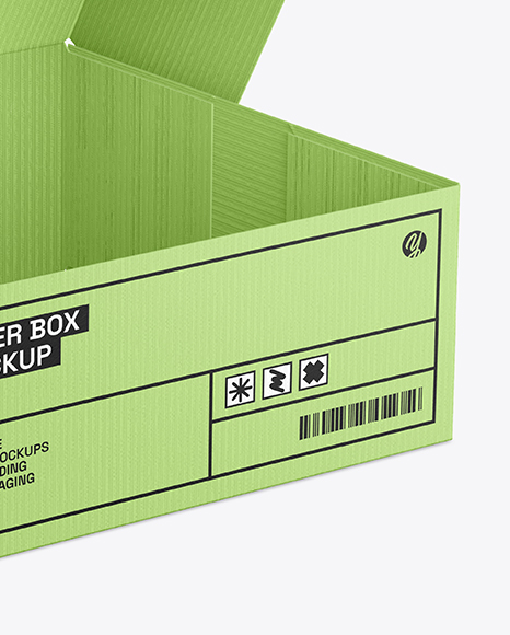 Opened Textured Cake Box Mockup