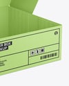 Opened Textured Cake Box Mockup