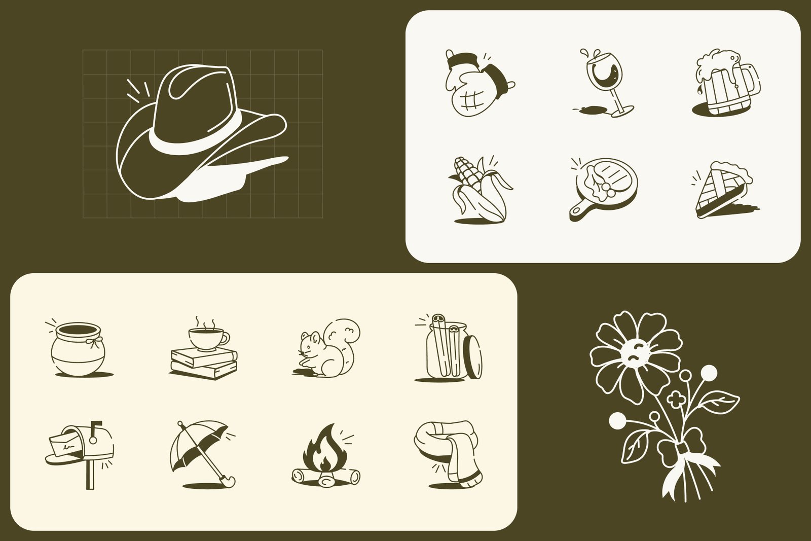 Thanksgiving Drawings Art Set