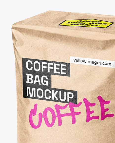 Kraft Paper Coffee Bag Mockup