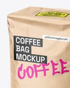 Kraft Paper Coffee Bag Mockup