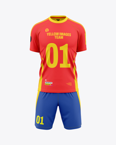 Soccer Kit Mockup - Front View