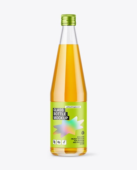 Apple Juice Bottle Mockup