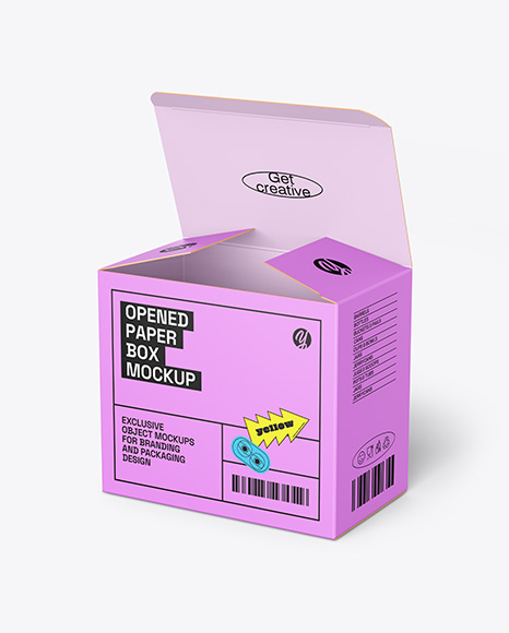 Paper Box Mockup