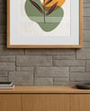 Framed Poster in a Modern Living Room Mockup