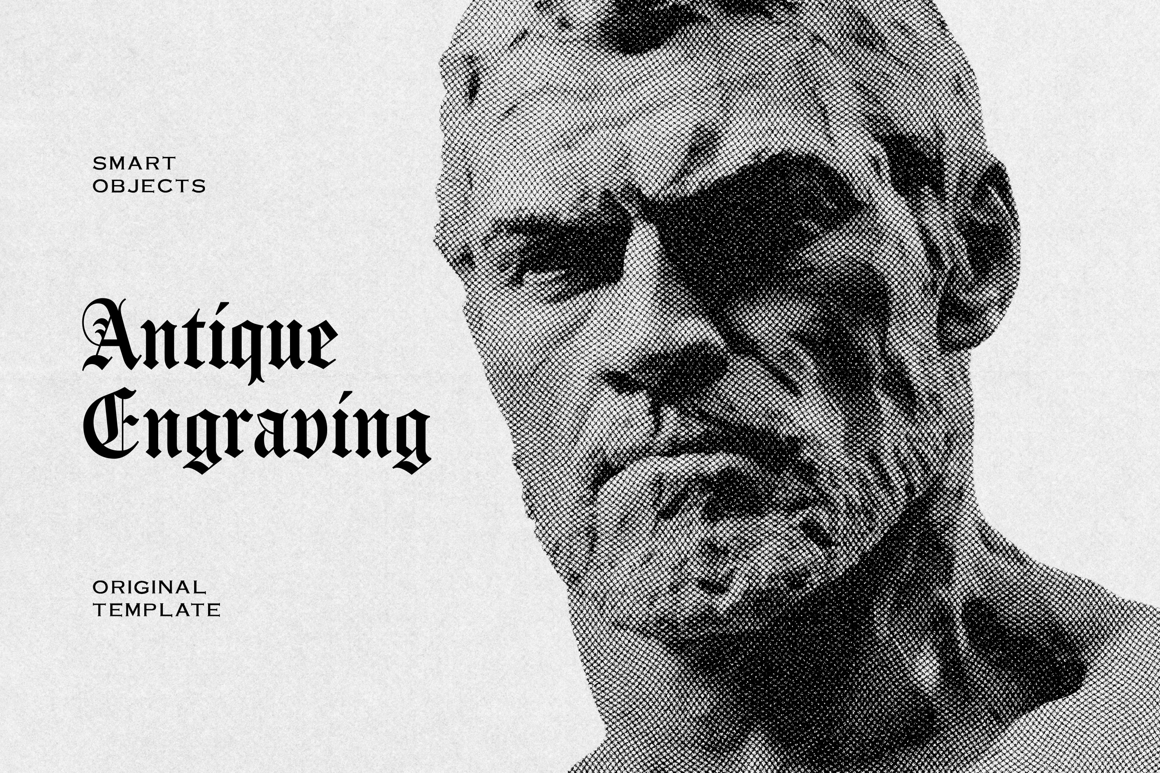 Antique Engraving Photo Effect