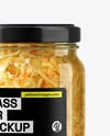 Glass Jar with Sauerkraut Mockup