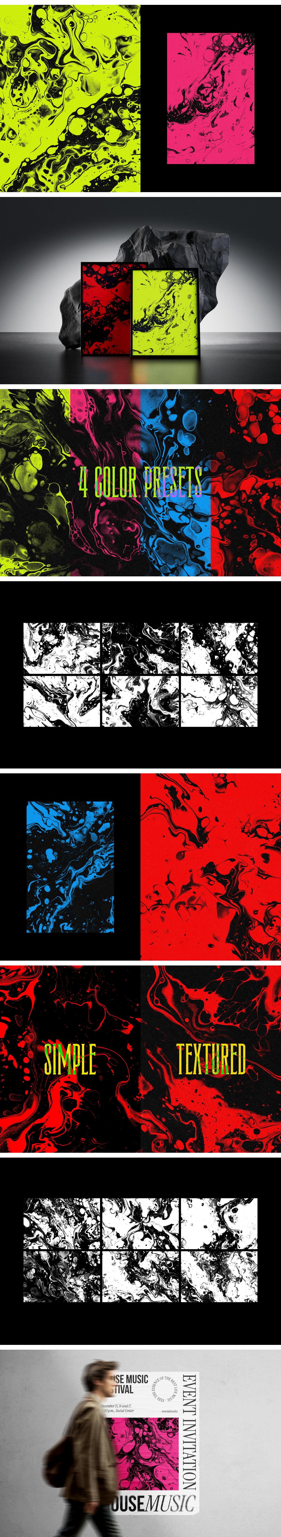 Void Foam Abstract Backgrounds Collection