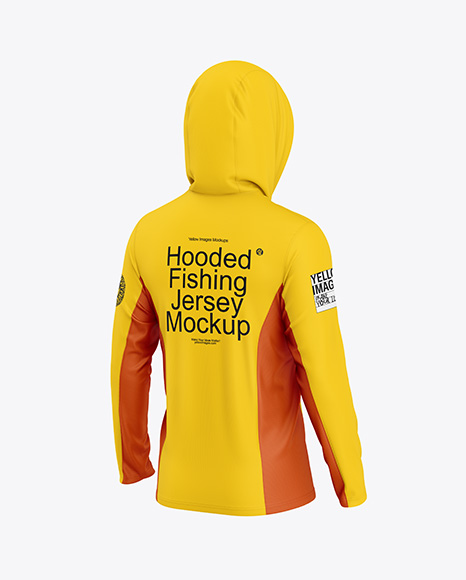 Hooded Fishing Jersey Mockup