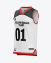 Basketball Jersey Mockup - Half Side View