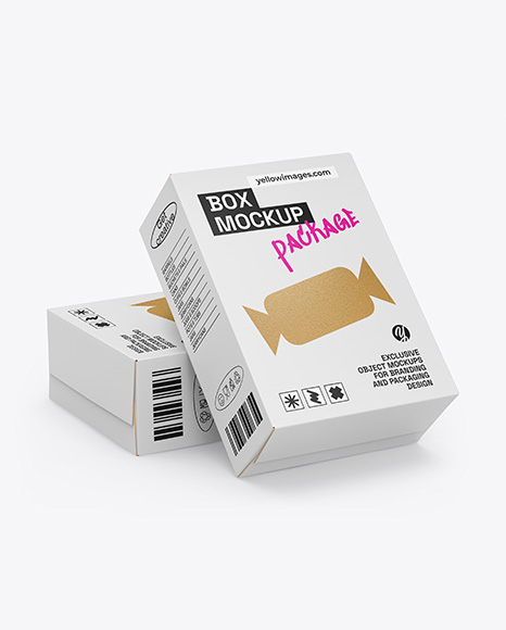 Two Paper Boxes Mockup - Two+Paper+Tag+Labels+Mockup