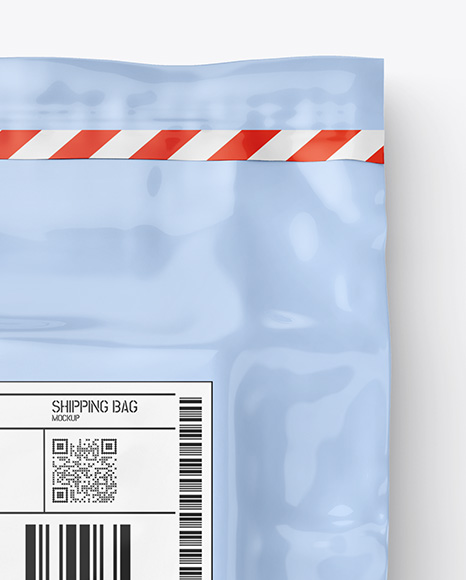 Glossy Shipping Bag Mockup