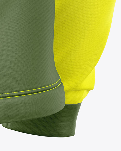 Jersey Mockup - Back Half Side View