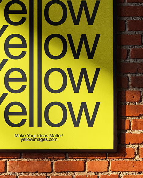 Two Framed Posters on a Brick Wall Mockup