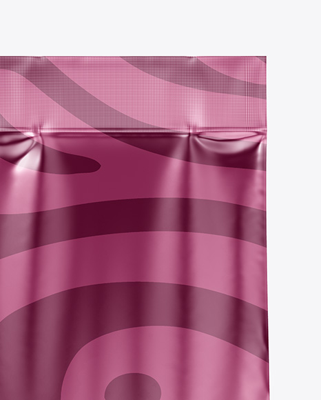 Matte Metallic Food Bag Mockup