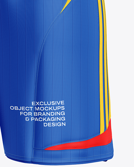 Soccer Kit Mockup - Half Side View