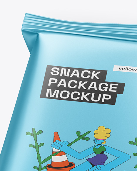 Metallic Snack Package Mockup