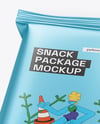 Metallic Snack Package Mockup