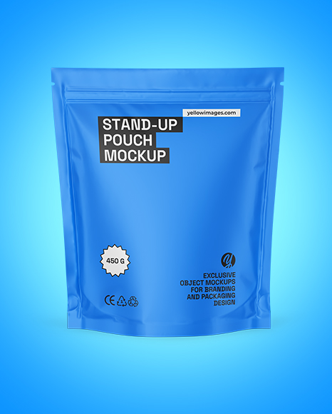 Matte Stand-up Pouch Mockup