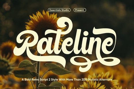 Rateline - Bold Vintage Font - Corporate fonts