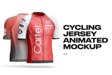Cycling Jersey Animated Mockup - Apparel Mockups