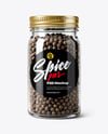 Spice Jar with Whole Black Pepper Mockup