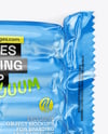 Glossy Plastic Flow-Pack with Sausages Mockup