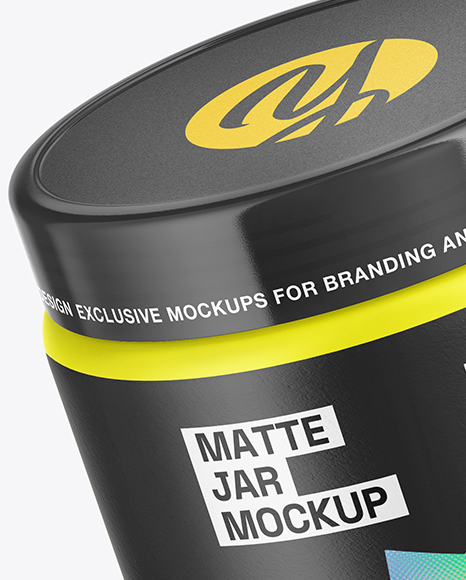 Matte Plastic Jar Mockup