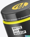 Matte Plastic Jar Mockup