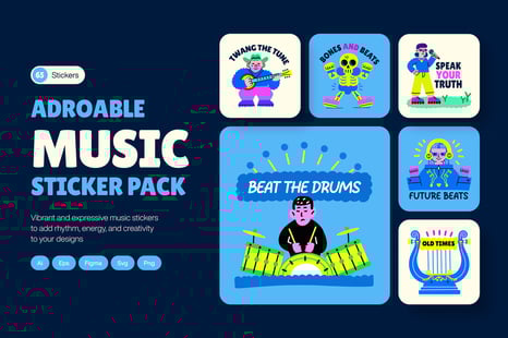 Music Stickers Collection