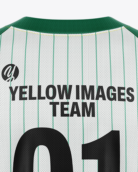Baseball Jersey Mockup - Back View