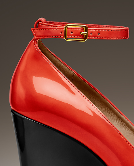 Wedge Heel Shoe Mockup