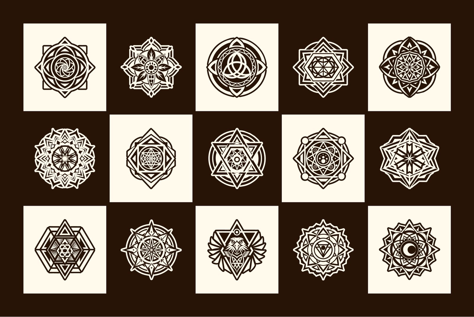 Geometric Symbols Art Set