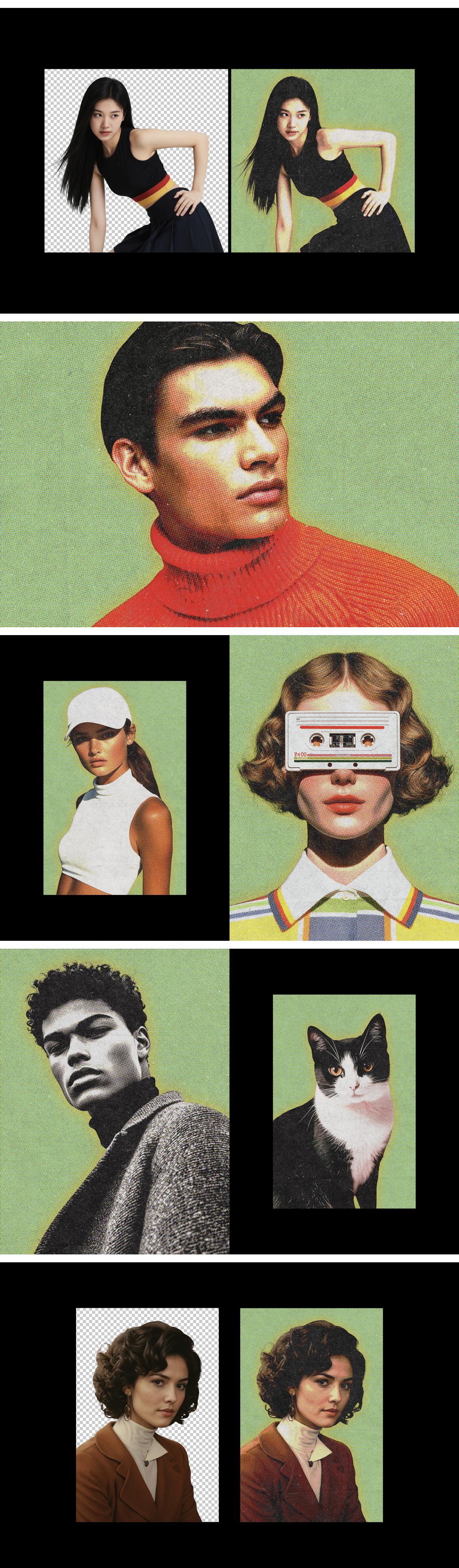 Retro Magazine Photo Effect