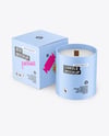 Candle with Box Mockup