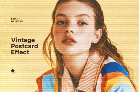 Vintage Postcard Halftone Effect - Add-Ons