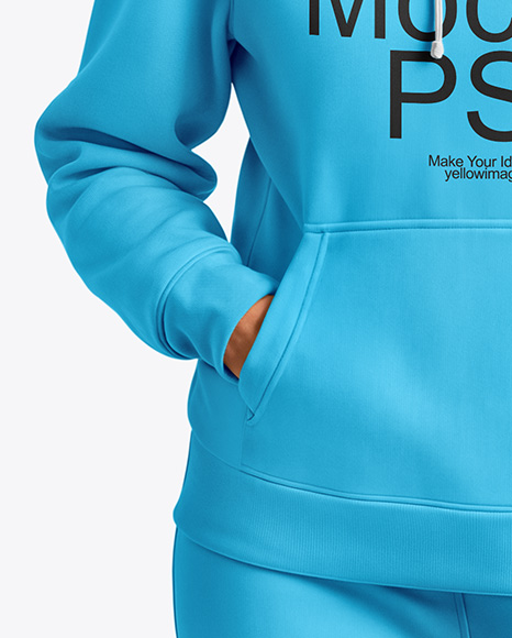 A Woman in a Hoodie Mockup