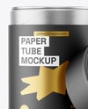 Opened Paper Tube Mockup
