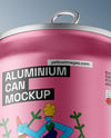 Textured Aluminium Drink Can Mockup