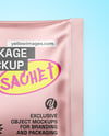 Matte Metallic Sachet Mockup