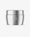 Metallic Cosmetic Jar Mockup