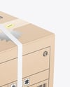 Cardboard Box with Lifting Slings Mockup