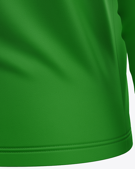 Men's Long Sleeve Polo Shirt Mockup