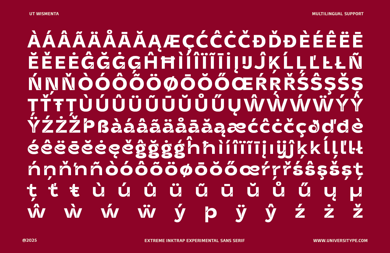 UT Wismenta - An Extreme Inktrap Sans Serif