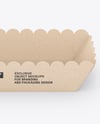 Kraft Paper Tray with Hot Dog Mockup