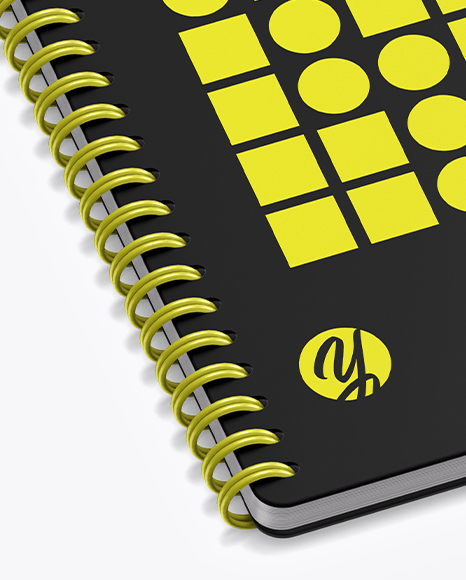 Notebook Mockup – Top Side View