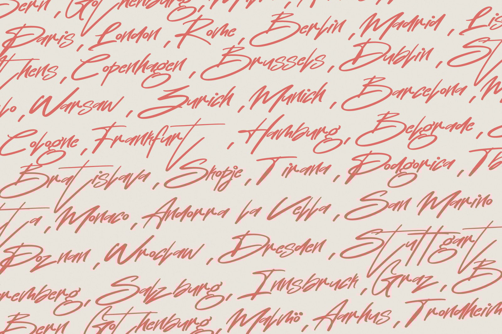 Lauragene | Freestyle Handwritten Script Font
