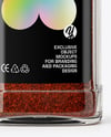 Glass Jar with Grounded Aleppo Pepper Mockup