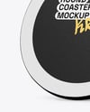 Kraft Beverage Coaster Mockup