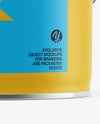 Matte Tin Can w/ Metallic Handle Mockup